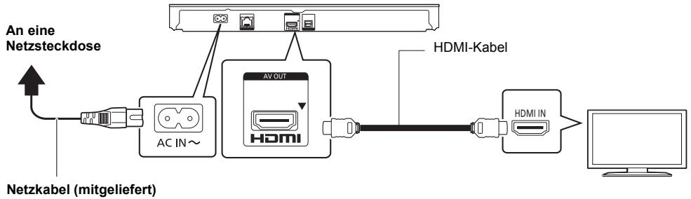 PANASONIC DMP-BDT385EG - Anschluss an einen Fernseher - 1