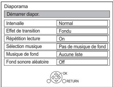 PANASONIC DMR-BWT850EC - Réglages diaporama - 1