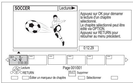 PANASONIC DMR-BWT850EC - Lecture à partir de la visualisation du chapitre - 1