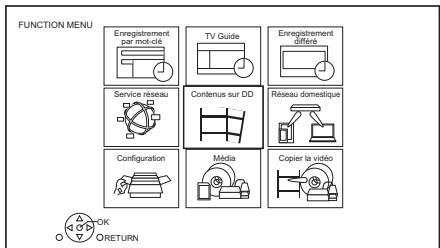 PANASONIC DMR-BWT850EC - Écran function MENU - 1