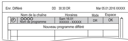 PANASONIC DMR-BWT850EC - Programmation manuelle d'un enregistrement différé - 2