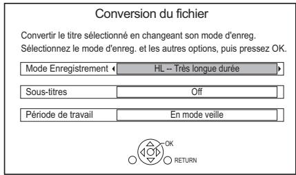 PANASONIC DMR-BWT850EC - Conversion du fichier - 1