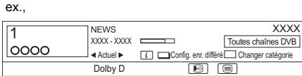 PANASONIC DMR-BWT850EC - Enregistrement différé à partir des informations de la chaîne - 1