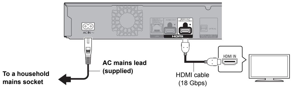 PANASONIC DMP-UB700EG - STEP 1: Connecting to a TV - 1