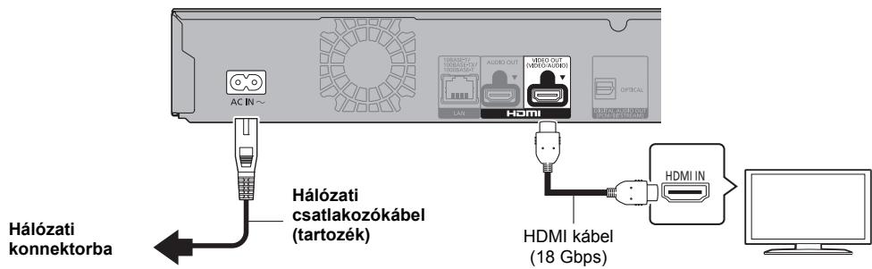 PANASONIC DMP-UB700EG - LÉPÉS : TV csatlakoztatása - 1