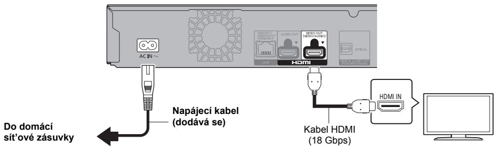 PANASONIC DMP-UB700EG - KROK: Pripojení k TV - 1