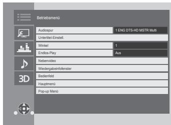 PANASONIC DMP-UB704EG - Drücken Sie [OPTION]. - 1