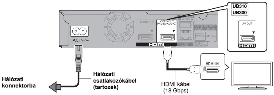 PANASONIC DMPUB400EG - LÉPÉS : TV csatlakoztatása - 1