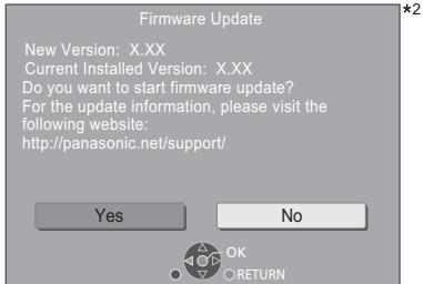 PANASONIC DMPUB400EG - Aktualizace firmwaru - 1