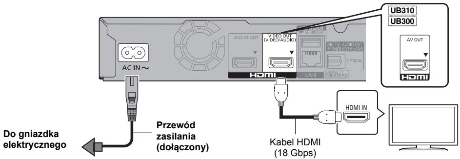 PANASONIC DMPUB400EG - KROK 1 : Podłęczenia do telewizora - 1