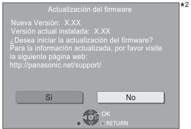 PANASONIC DMPUB400EG - Actualización del firmware - 1