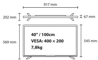 SHARP LC-40FG3242 - Technical specification | Technische Angaben | Spécification technique | Specífiche tecniche | Especisión技术水平 | Especialização técnica | Dane technicznze | Technische specificaties - 20