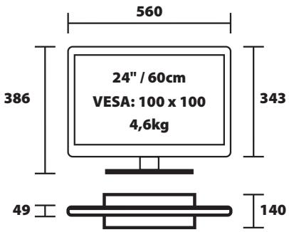 SHARP LC-49CFE4041E - Technical specification | Dane techniczné | Technické udaje | Technické udaje | Múszaki jellemzők | Specificaţii tehnice | Texnuečné cněuzhukacnì | Tehnicke specifikacije | Tehnicke specifikacije | Tehnicne specifikacije | Těxvníkéç προδιαγραφέç - 2