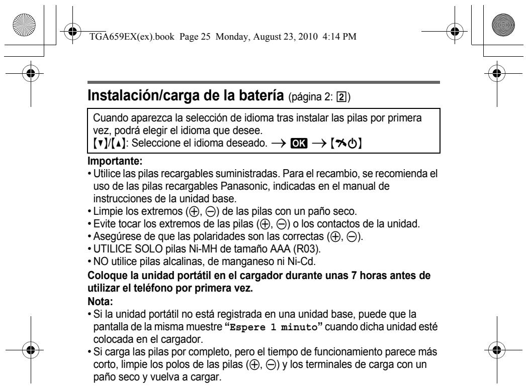 PANASONIC KXTGA659EX - Español - 3