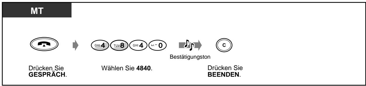 PANASONIC KXTD1232G - Überprüfen der Nebenstellennummer des zugeordneten Telefons - 3
