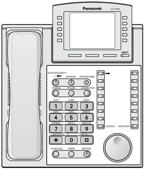 PANASONIC KXTD1232G - Schablone für Tastenbelegung - 1