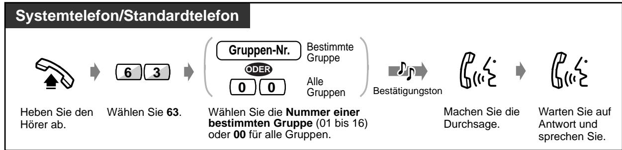 PANASONIC KXTD816GE - Durchsage - Extern - 5