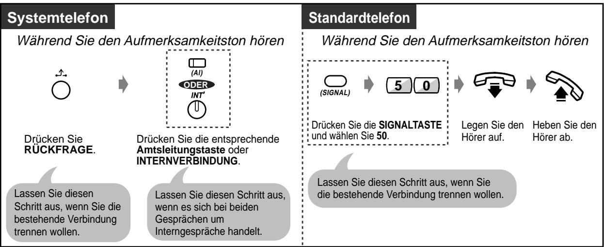 PANASONIC KXTD816GE - Um mit dem neuen Teilnehmer zu sprechen - 1