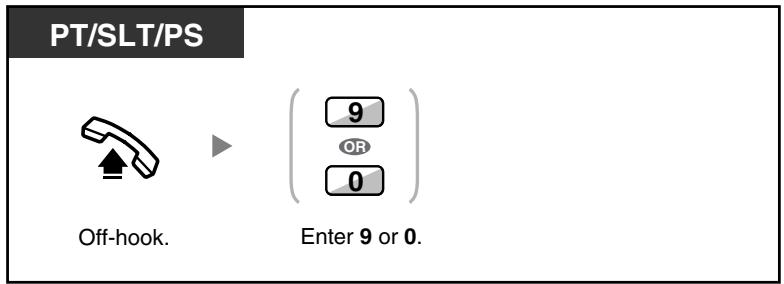 PANASONIC KXTDA200E - To an operator (Operator Call) - 1