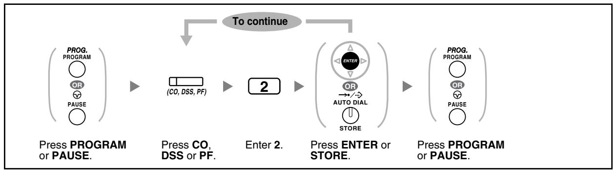 PANASONIC KXTDA200E - To clear the button - 1