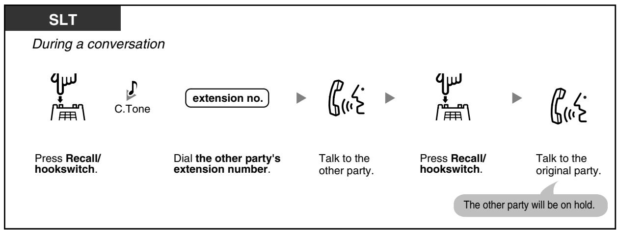 PANASONIC KXTDA200E - To alternate between the parties leaving one party on hold temporarily - 2