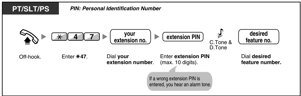 PANASONIC KXTDA200E - From another extension - 1