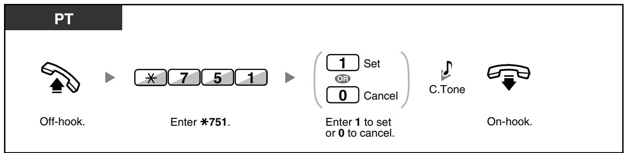 PANASONIC KXTDA200E - To select and set/cancel - 2