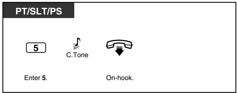 PANASONIC KXTDA200E - From any extension while talking to the doorphone - 1