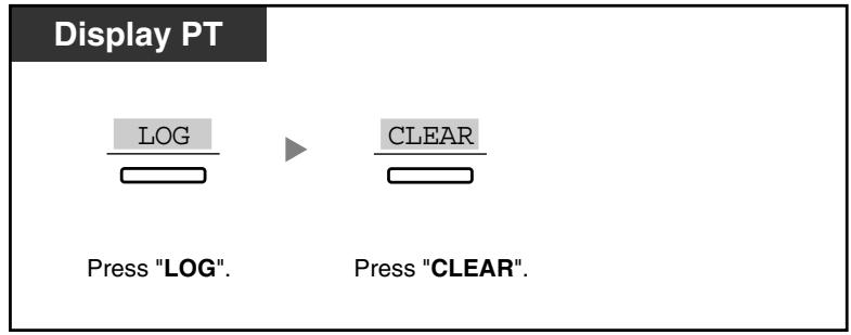 PANASONIC KXTDA200E - To clear Call Log History - 1