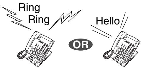 PANASONIC KXTDA200E - Alternating the Calling Method (Alternate Calling—Ring/Voice) - 1