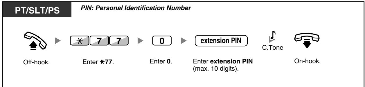 PANASONIC KXTDA200E - To unlock - 1