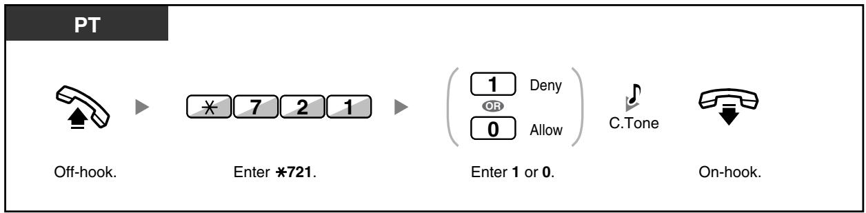 PANASONIC KXTDA200E - Answering/Denying a Paging Announcement - 2
