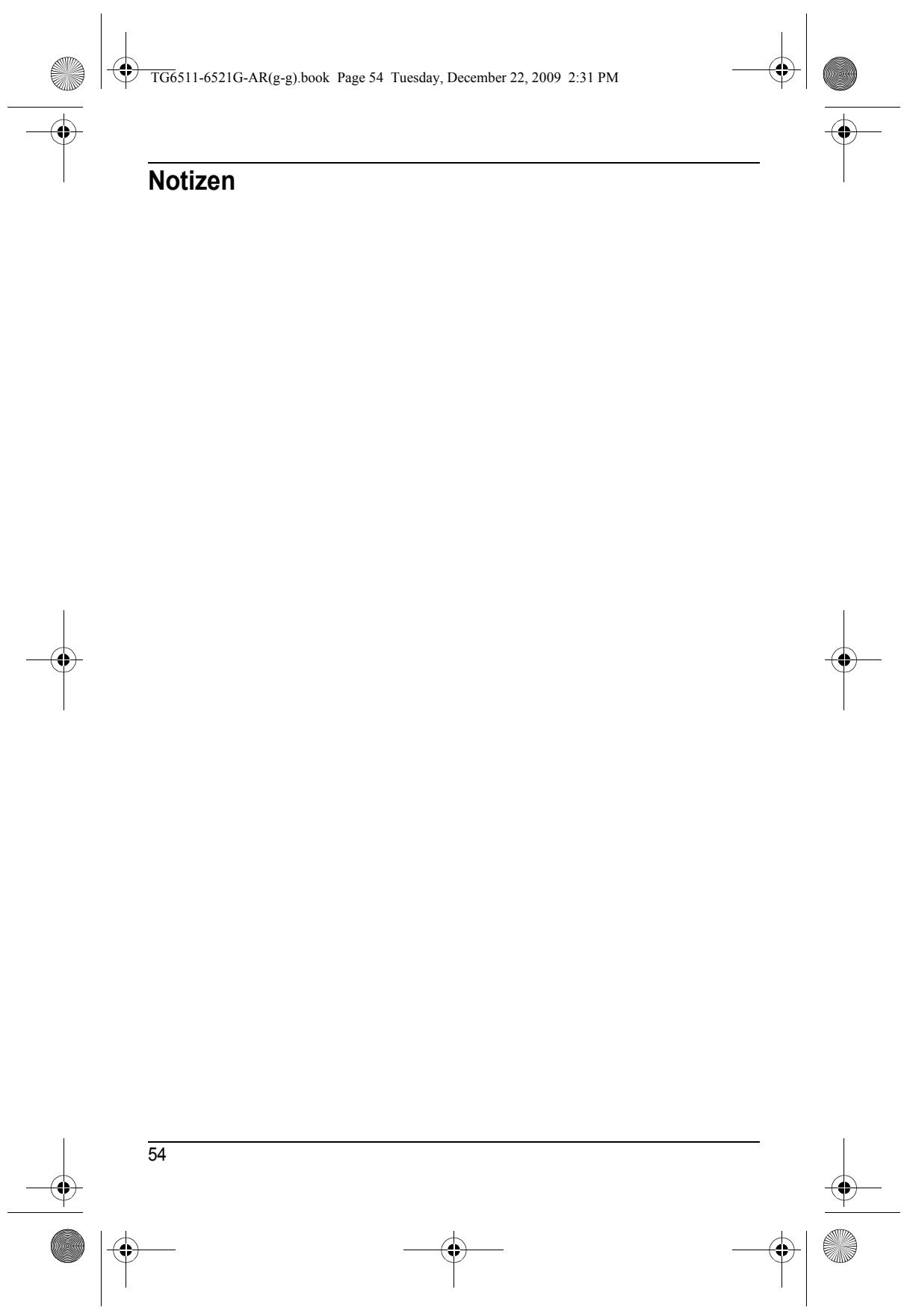 PANASONIC KXTG6522G - Index - 1