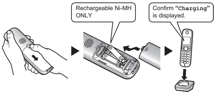PANASONIC KX-TGA681EXA - Charge for about 7 hours. - 1