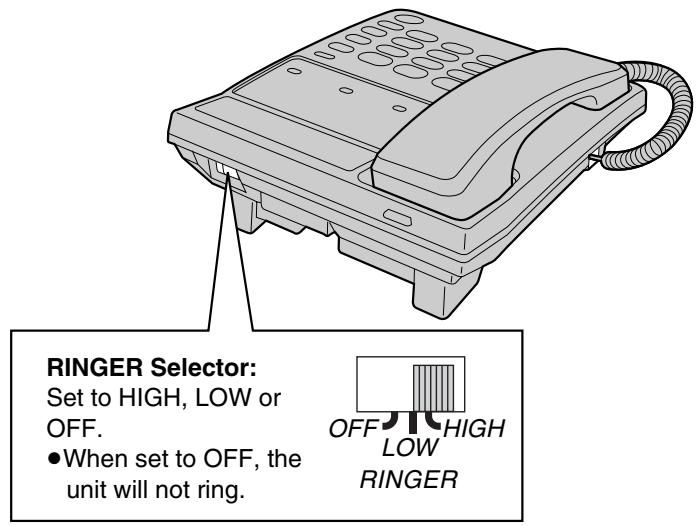 PANASONIC KX-TS100EXW - To select the ringer volume - 1