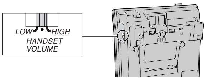 PANASONIC KX-TS100EXW - To select the receiver volume - 1