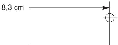 PANASONIC KX-TS100EXW - Gabarit mural - 1