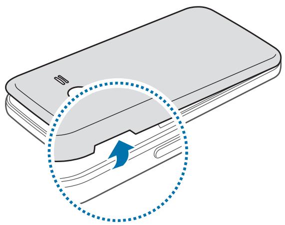 SAMSUNG GALAXY TREND 2 LITE 3G 4 POUCES - SM-G318H - Installer la carte SIM ou USIM et la batterie - 2
