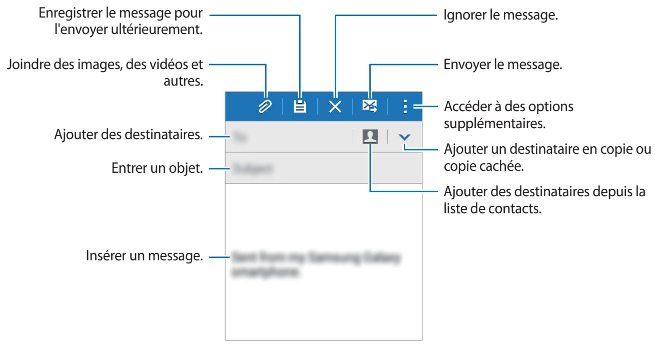 SAMSUNG GALAXY TREND 2 LITE 3G 4 POUCES - SM-G318H - Envoyer des e-mails - 1