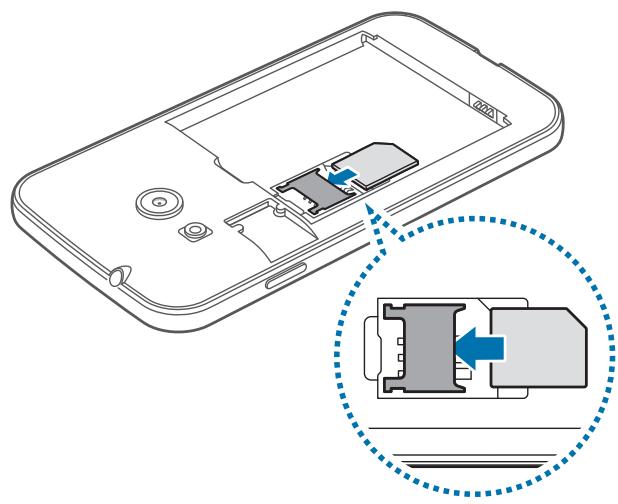SAMSUNG GALAXY TREND 2 LITE 3G 4 POUCES - SM-G318H - Installer la carte SIM ou USIM et la batterie - 6