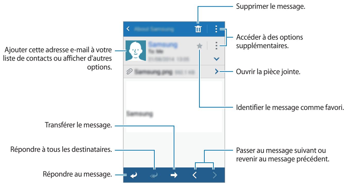 SAMSUNG GALAXY TREND 2 LITE 3G 4 POUCES - SM-G318H - Lire des e-mails - 1