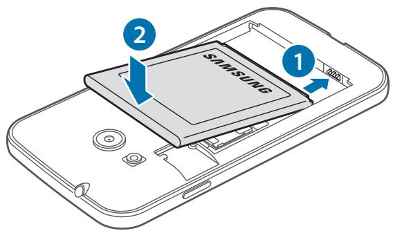 SAMSUNG GALAXY TREND 2 LITE 3G 4 POUCES - SM-G318H - Installer la carte SIM ou USIM et la batterie - 8