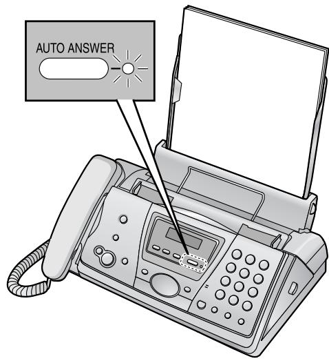 PANASONIC KX-FC241SL - Activation du mode TAM/FAX - 1