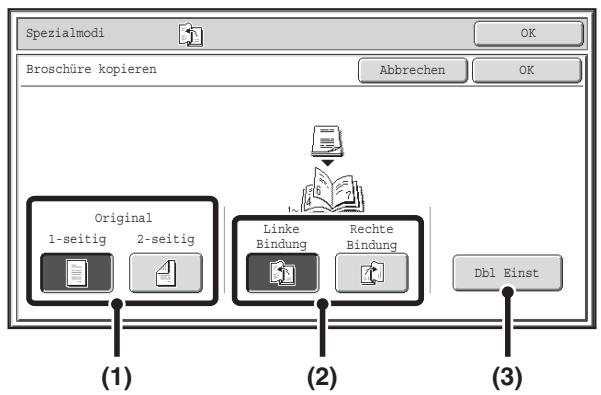 SHARP MX-2614N/3114N - Wahlen Sie die Spezialmodi. - 1