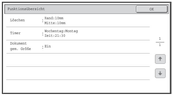 SHARP MX-2614N/3114N - Überprüfen, welche Spezialmodi gewählt sind - 3