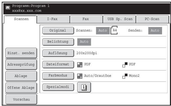 SHARP MX-2614N/3114N - Laden Sie das gespeicherte Programm. - 1