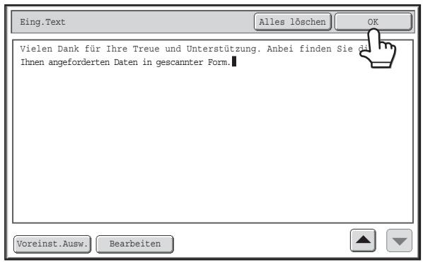 SHARP MX-2614N/3114N - Wahlen Sie einen Benutzer für "Antwort an" und berühren Sie die Taste [OK]. - 3