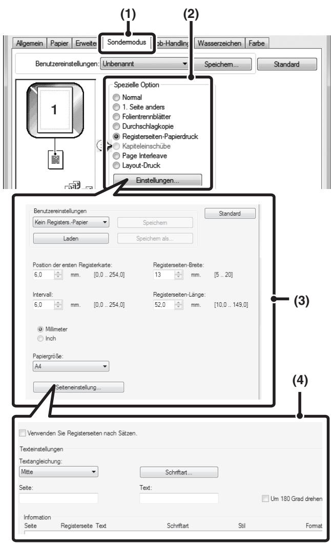 SHARP MX-2614N/3114N - Registerseiten-Papierdruck (nur PCL6) - 1