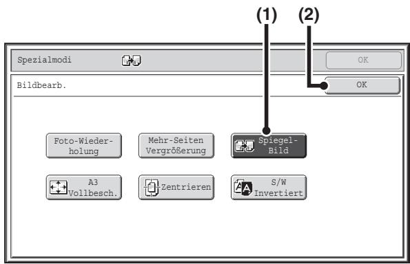 SHARP MX-2614N/3114N - Wahlen Sie die Spezialmodi - 1