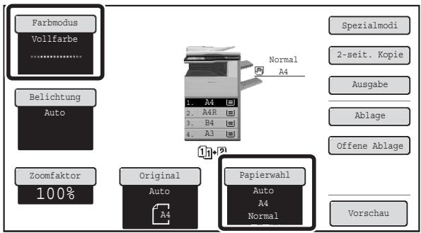 SHARP MX-2614N/3114N - Wahlen Sie den Modus 2-seitig Kopieren. - 2